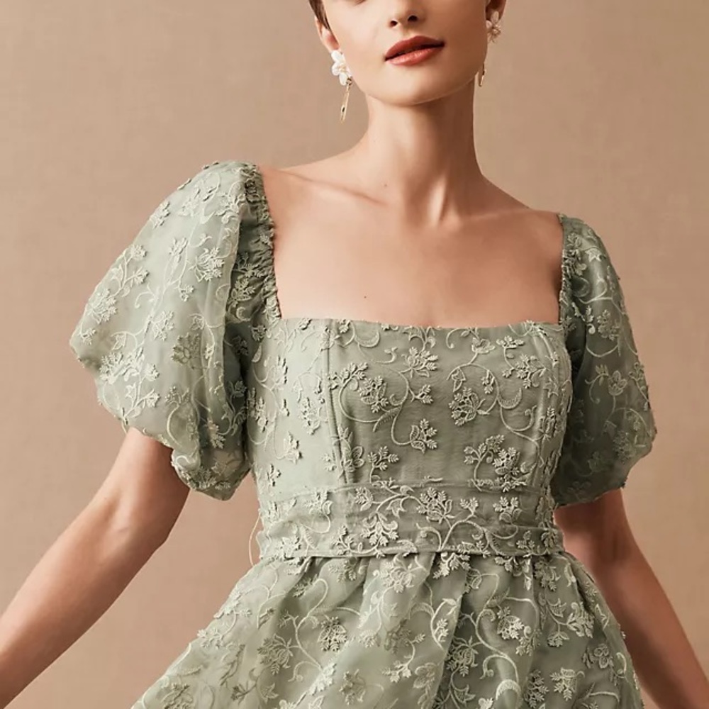BHLDN Beatrice organza maxi dress - worn once